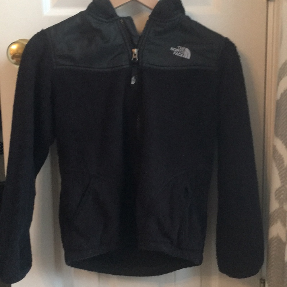 Youth north face black full zip